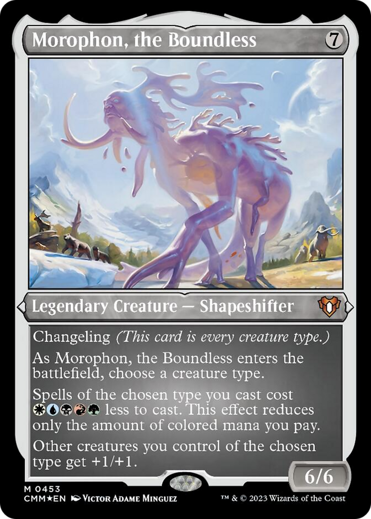 Morophon, the Boundless (Foil Etched) [Commander Masters] | North Game Den