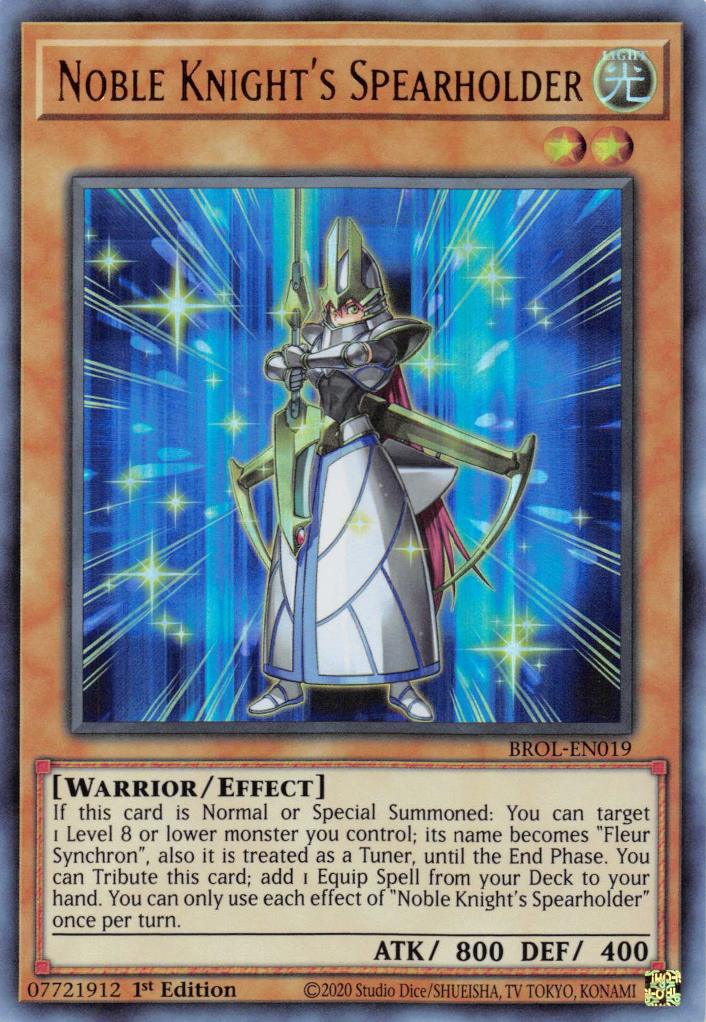 Noble Knight's Spearholder [BROL-EN019] Ultra Rare | North Game Den