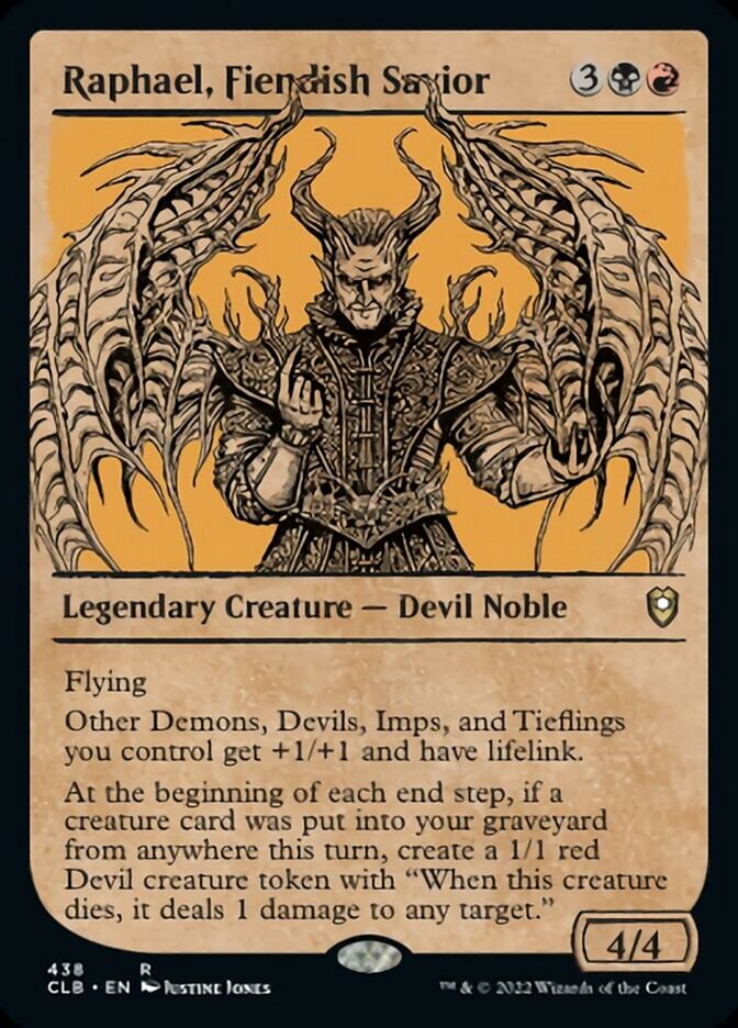 Raphael, Fiendish Savior (Showcase) [Commander Legends: Battle for Baldur's Gate] | North Game Den