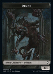 Treasure // Demon Double-sided Token [Commander Legends: Battle for Baldur's Gate Tokens] | North Game Den