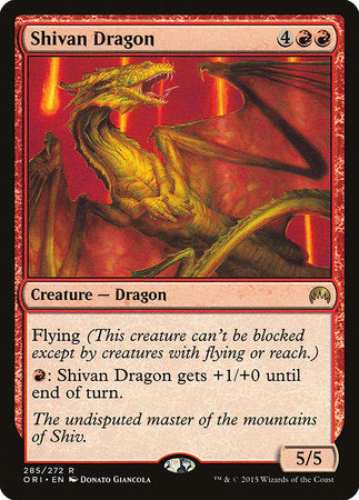 Shivan Dragon [Magic Origins] | North Game Den