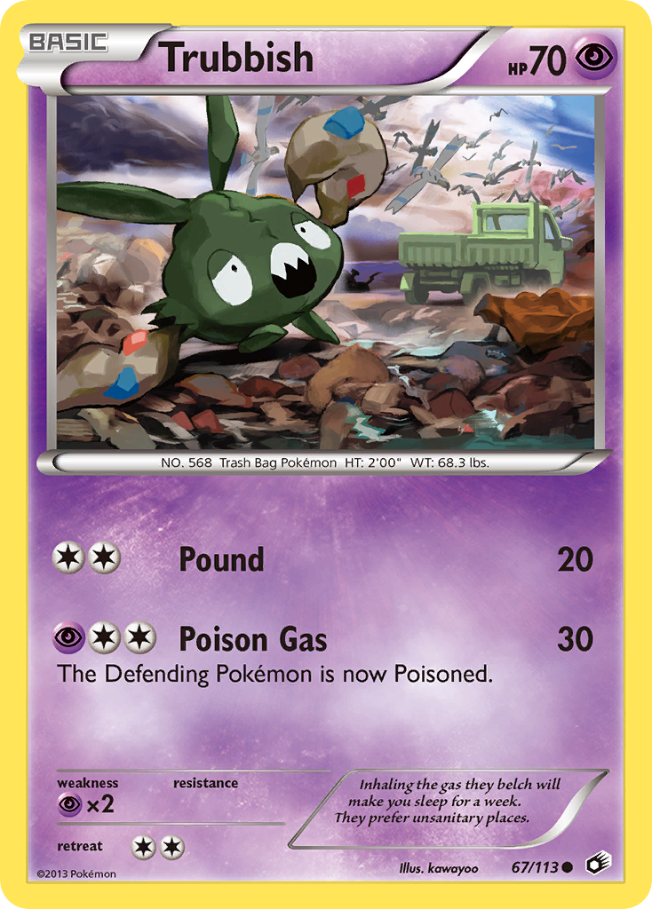 Trubbish (67/113) [Black & White: Legendary Treasures] | North Game Den