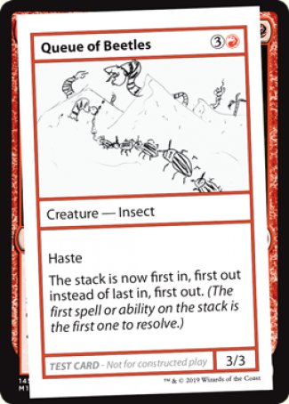 Queue of Beetles (2021 Edition) [Mystery Booster Playtest Cards] | North Game Den
