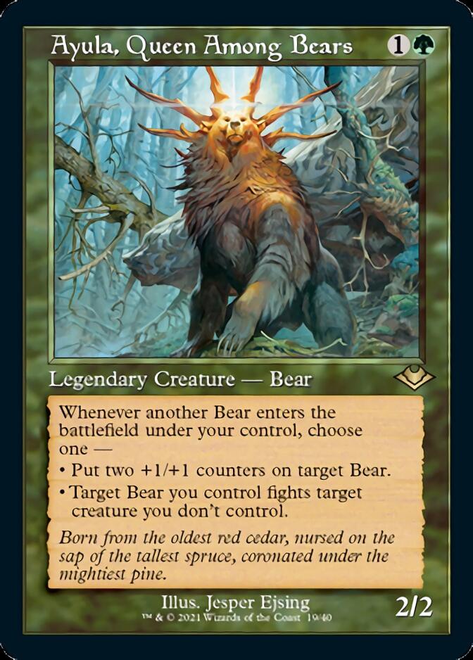 Ayula, Queen Among Bears (Retro Foil Etched) [Modern Horizons 2] | North Game Den