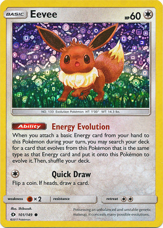 Eevee (101/149) (General Mills Promo) [Sun & Moon: Base Set] | North Game Den