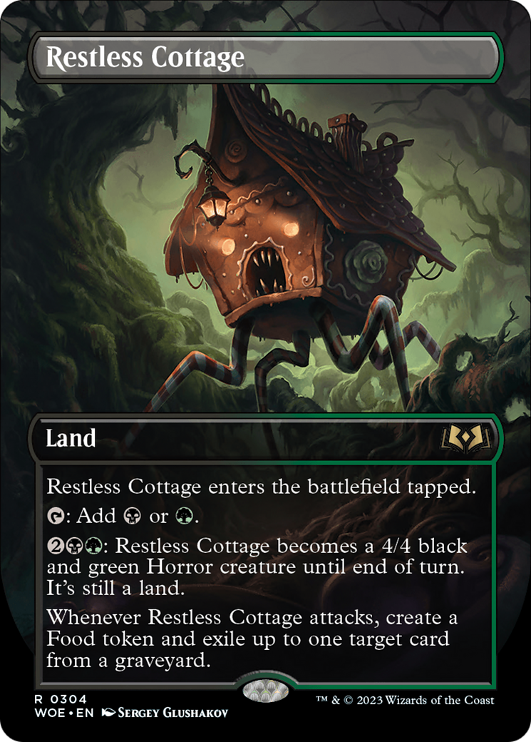 Restless Cottage (Borderless Alternate Art) [Wilds of Eldraine] | North Game Den