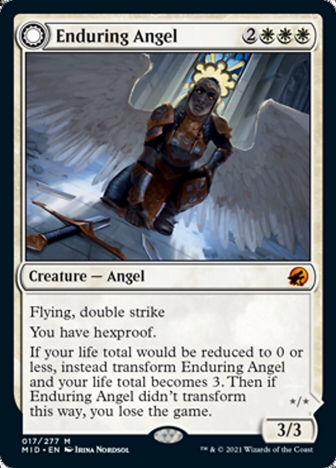 Enduring Angel // Angelic Enforcer [Innistrad: Midnight Hunt] | North Game Den