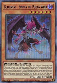 Blackwing - Simoon the Poison Wind (Blue) [LDS2-EN040] Ultra Rare | North Game Den
