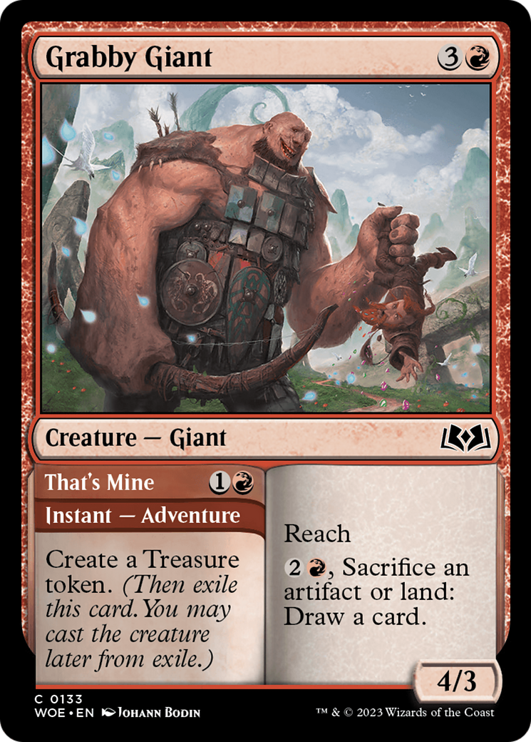 Grabby Giant // That's Mine [Wilds of Eldraine] | North Game Den