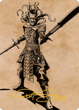 Zevlor, Elturel Exile Art Card (78) (Gold-Stamped Signature) [Commander Legends: Battle for Baldur's Gate Art Series] | North Game Den