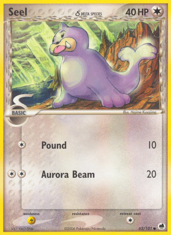 Seel (62/101) (Delta Species) [EX: Dragon Frontiers] | North Game Den