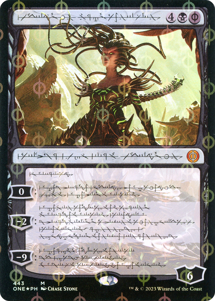Vraska, Betrayal's Sting (Phyrexian Step-and-Compleat Foil) [Phyrexia: All Will Be One] | North Game Den