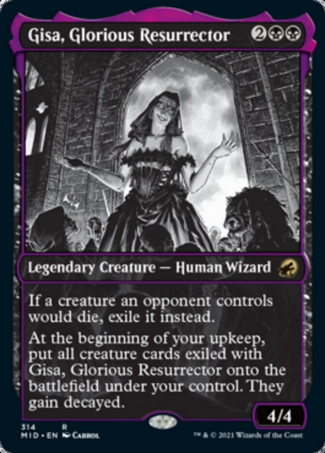 Gisa, Glorious Resurrector (Showcase Eternal Night) [Innistrad: Midnight Hunt] | North Game Den