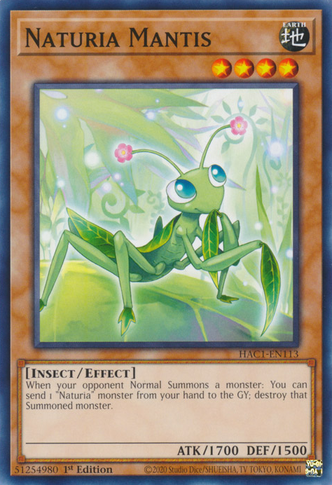 Naturia Mantis [HAC1-EN113] Common | North Game Den