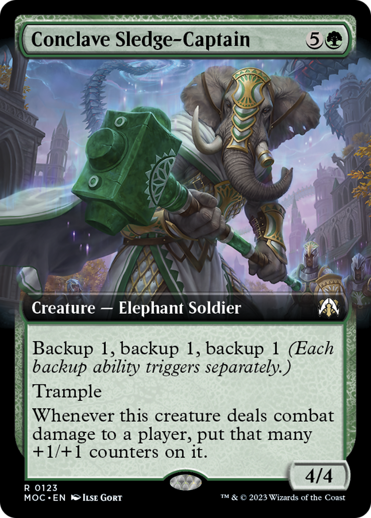 Conclave Sledge-Captain (Extended Art) [March of the Machine Commander] | North Game Den