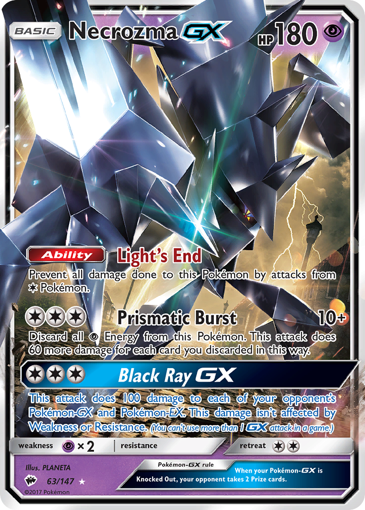 Necrozma GX (63/147) [Sun & Moon: Burning Shadows] | North Game Den