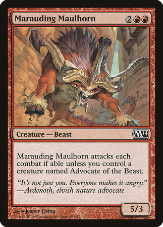 Marauding Maulhorn [Magic 2014] | North Game Den
