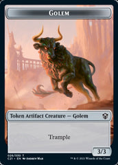 Golem (026) // Thopter Token [Commander 2021 Tokens] | North Game Den