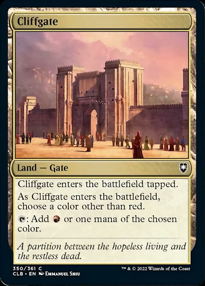 Cliffgate [Commander Legends: Battle for Baldur's Gate] | North Game Den