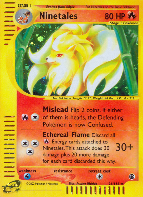 Ninetales (21/165) [Expedition: Base Set] | North Game Den