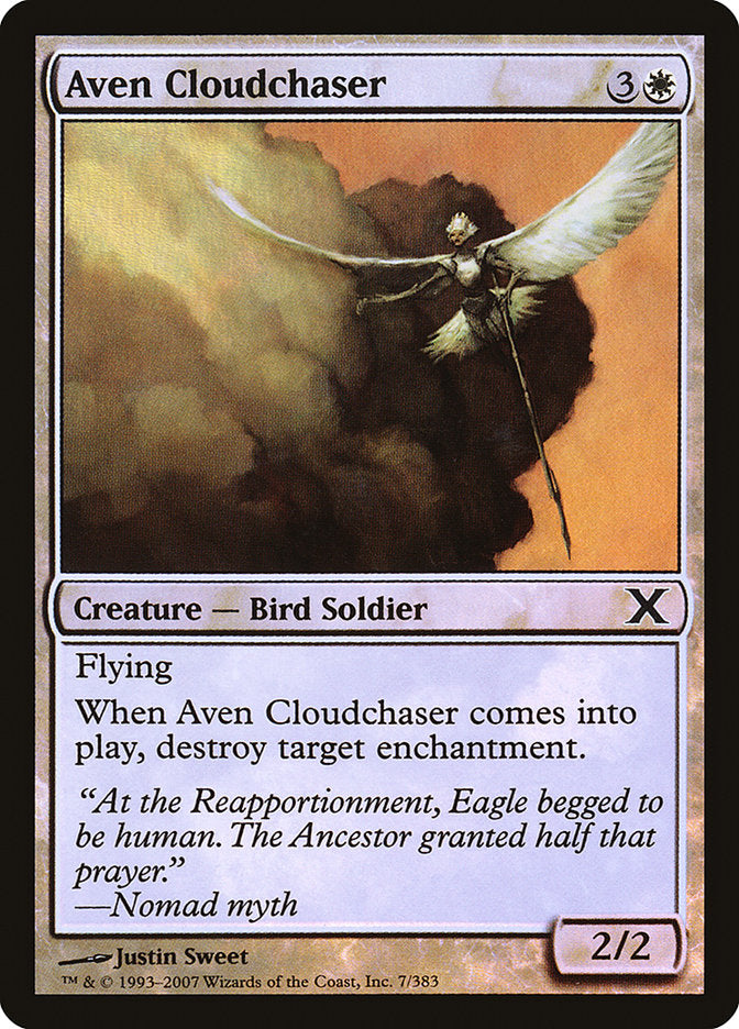 Aven Cloudchaser (Premium Foil) [Tenth Edition] | North Game Den