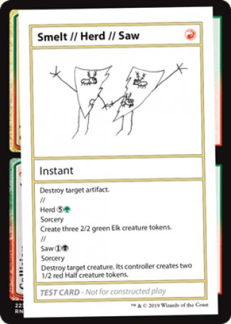 Smelt // Herd // Saw (2021 Edition) [Mystery Booster Playtest Cards] | North Game Den