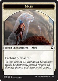 Mask // Beast (014) Double-sided Token [Commander 2018 Tokens] | North Game Den