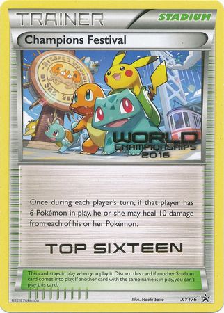 Champions Festival 2016 Top Sixteen (XY176) [XY: Black Star Promos] | North Game Den