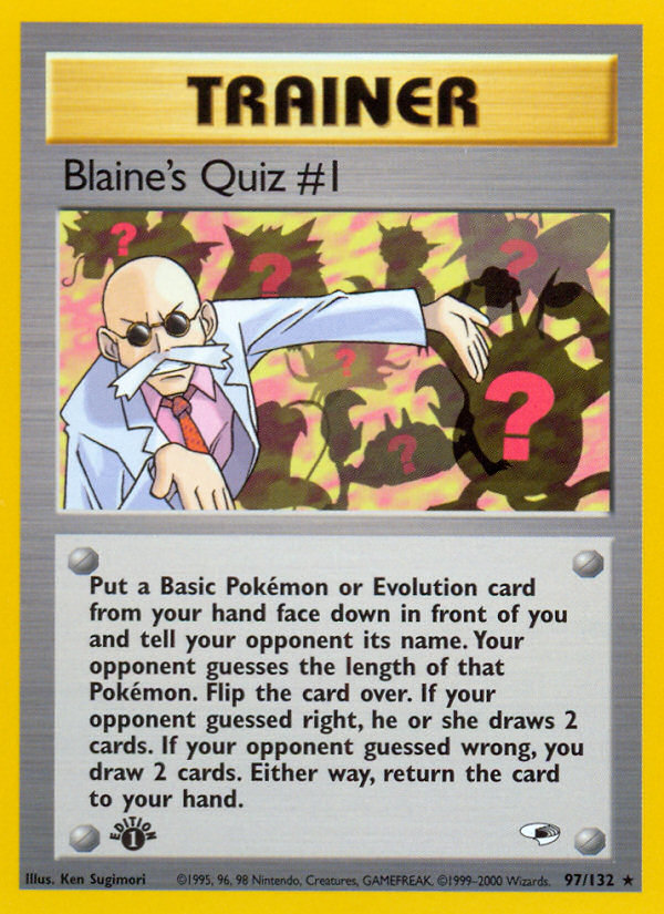 Blaine's Quiz #1 (97/132) [Gym Heroes 1st Edition] | North Game Den