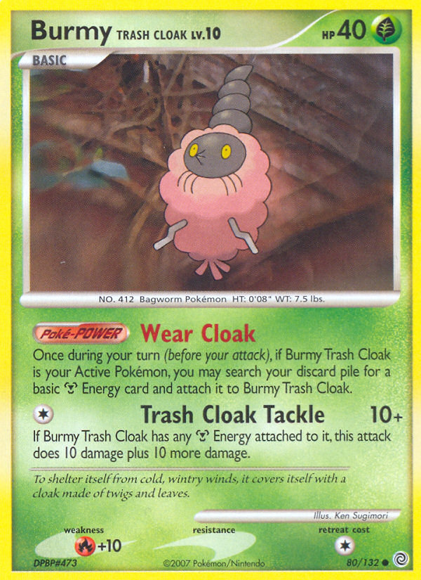 Burmy Trash Cloak (80/132) [Diamond & Pearl: Secret Wonders] | North Game Den