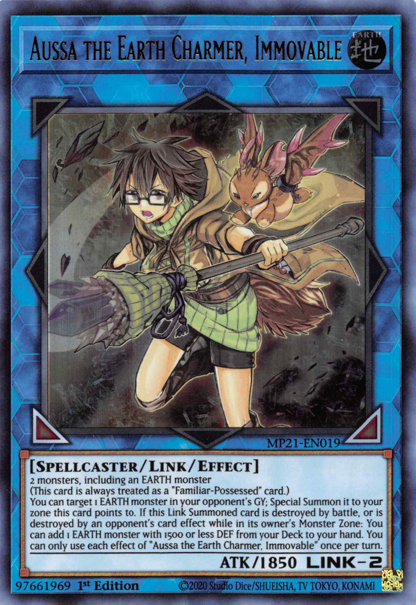 Aussa the Earth Charmer, Immovable [MP21-EN019] Ultra Rare | North Game Den