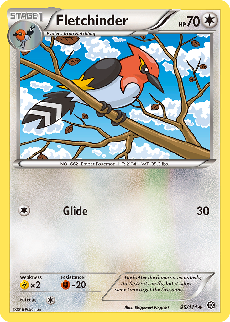 Fletchinder (95/114) [XY: Steam Siege] | North Game Den