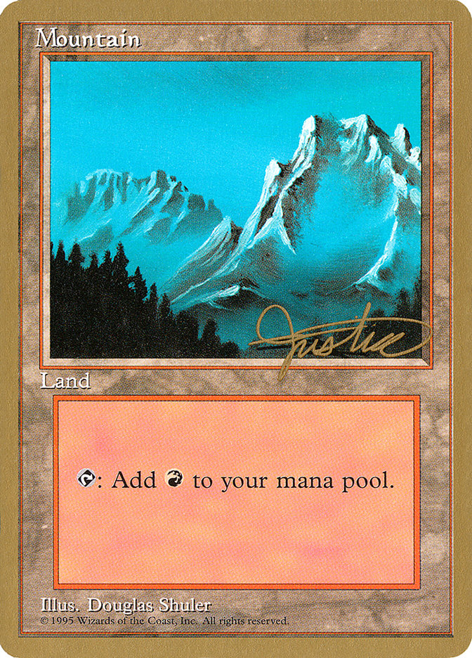 Mountain (mj374) (Mark Justice) [Pro Tour Collector Set] | North Game Den