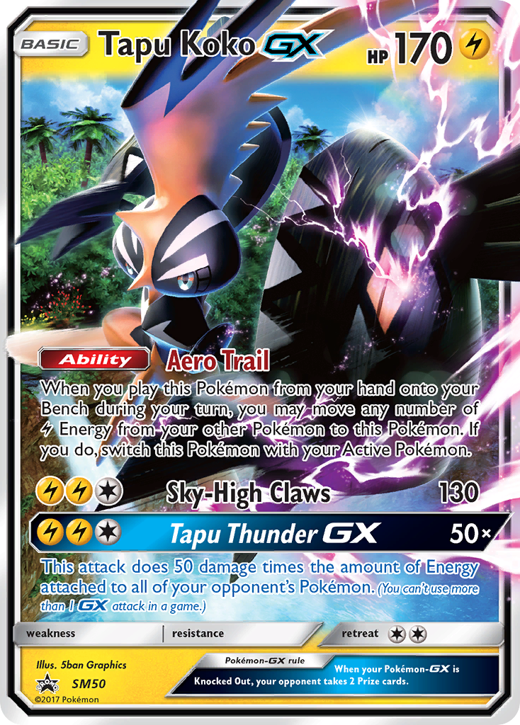 Tapu Koko GX (SM50) [Sun & Moon: Black Star Promos] | North Game Den