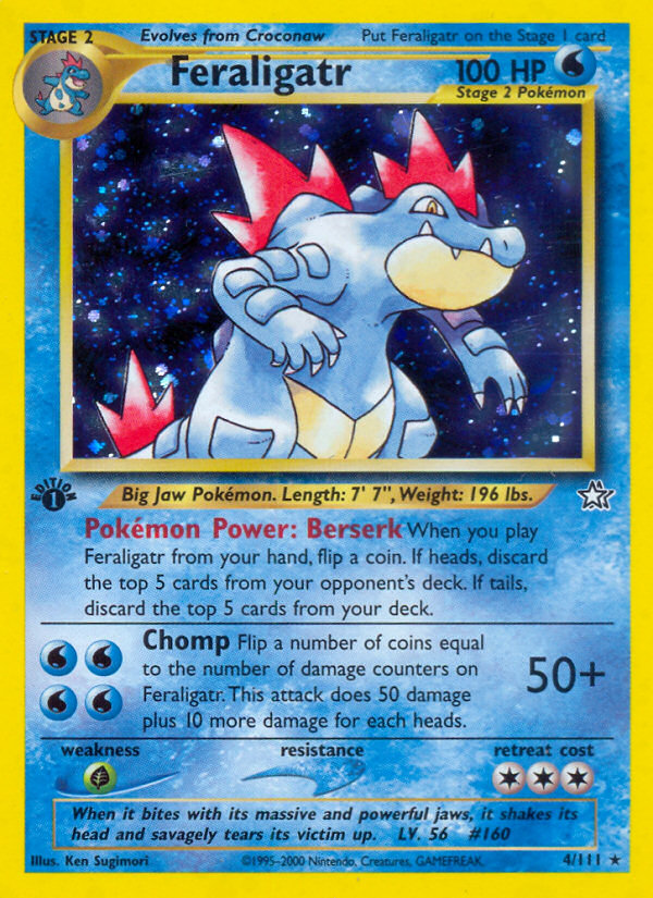 Feraligatr (4/111) [Neo Genesis 1st Edition] | North Game Den