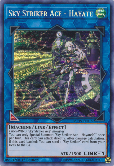 Sky Striker Ace - Hayate [MP19-EN109] Prismatic Secret Rare | North Game Den