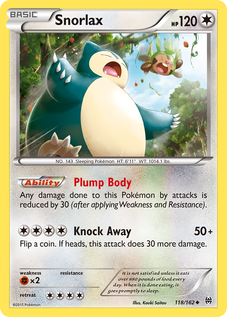 Snorlax (118/162) [XY: BREAKthrough] | North Game Den