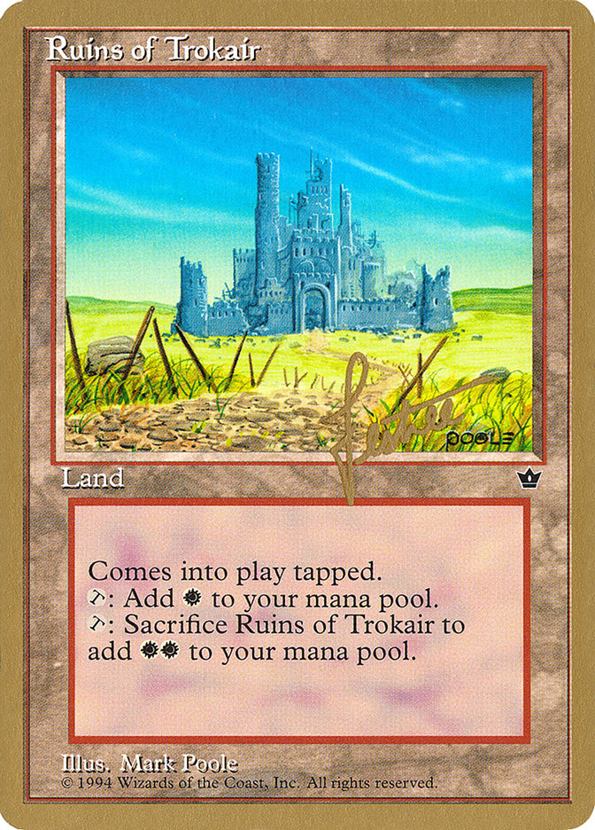 Ruins of Trokair (Bertrand Lestree) [Pro Tour Collector Set] | North Game Den