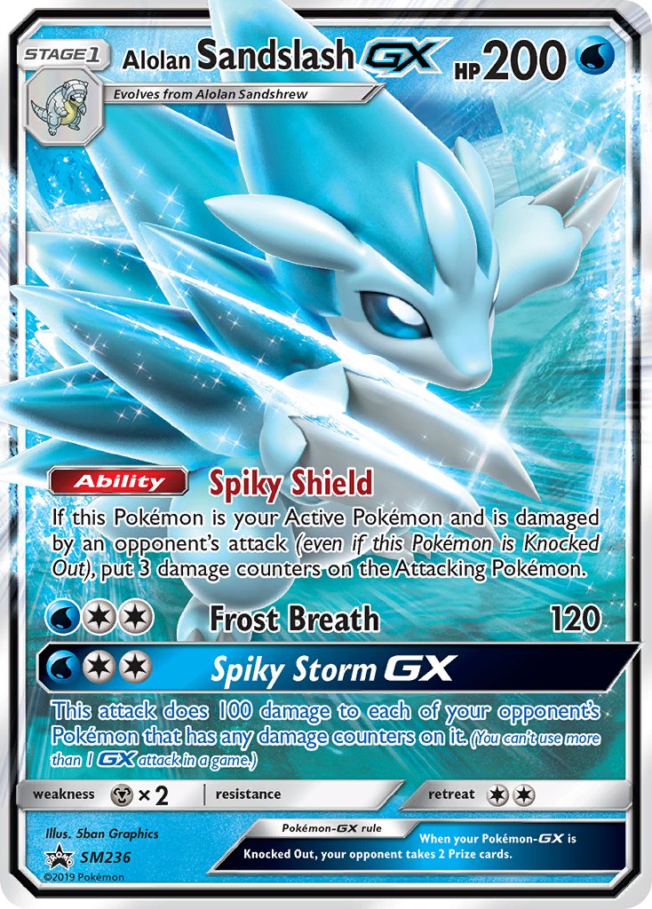 Alolan Sandslash GX (SM236) [Sun & Moon: Black Star Promos] | North Game Den