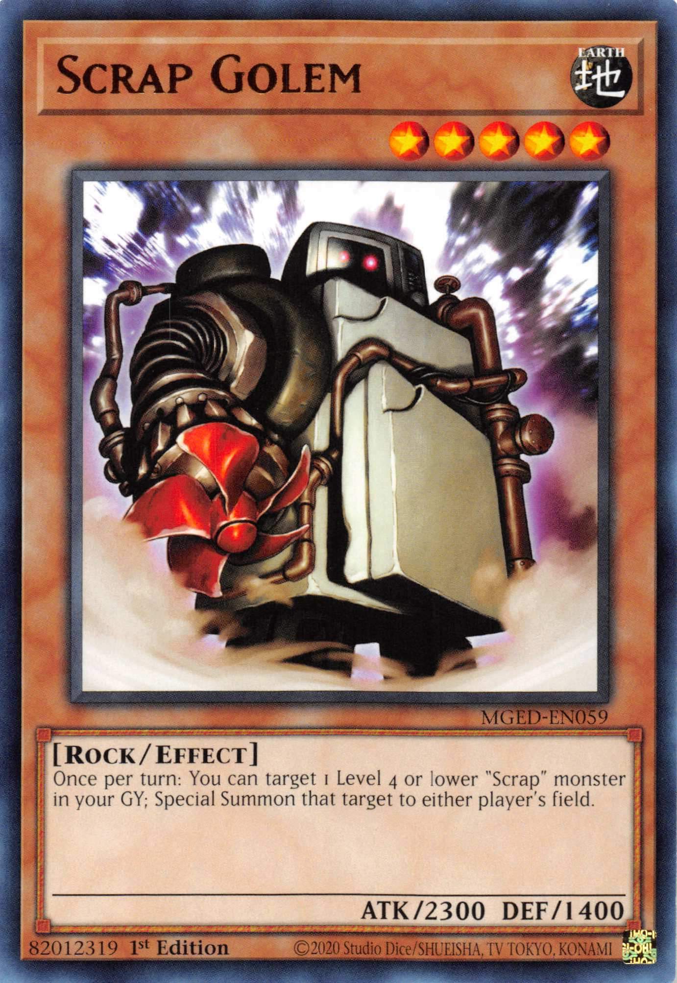 Scrap Golem [MGED-EN059] Rare | North Game Den