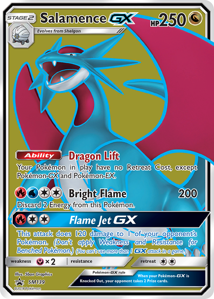 Salamence GX (SM139) [Sun & Moon: Black Star Promos] | North Game Den