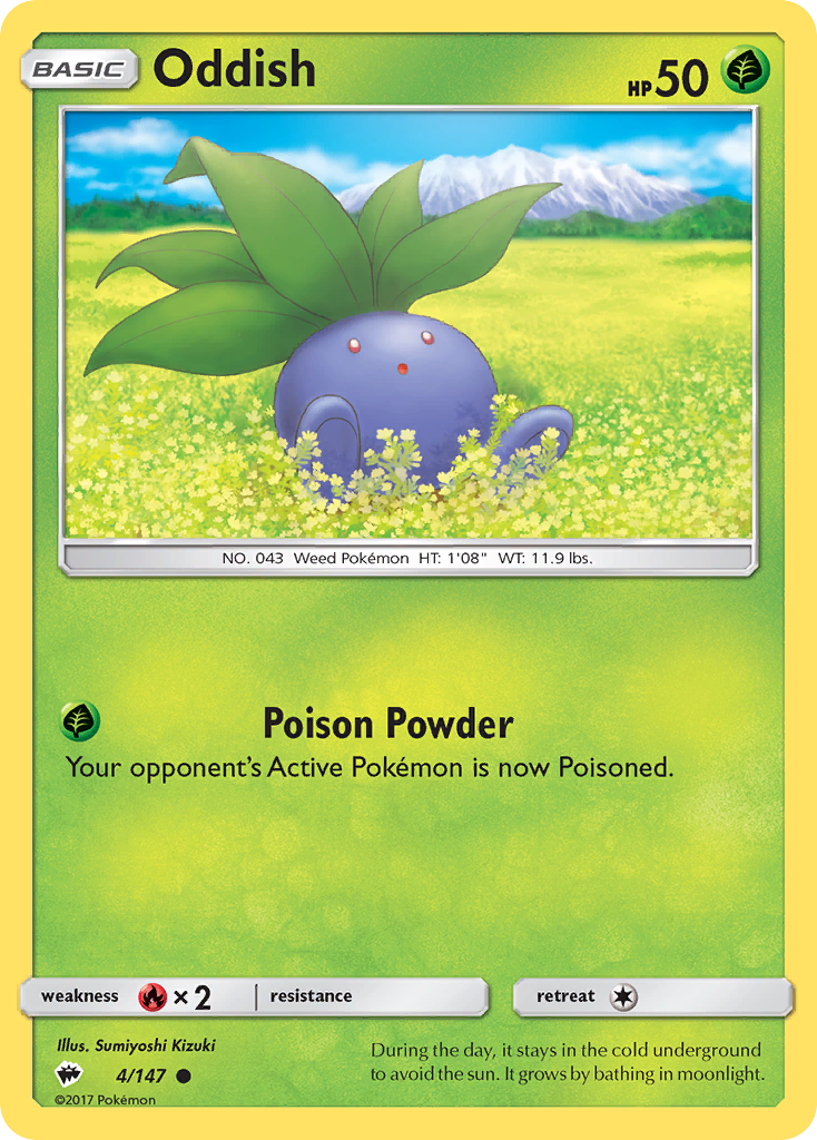 Oddish (4/147) [Sun & Moon: Burning Shadows] | North Game Den