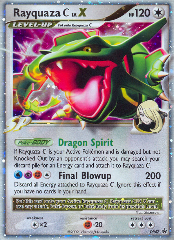 Rayquaza C LV.X (DP47) [Diamond & Pearl: Black Star Promos] | North Game Den