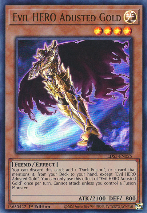 Evil HERO Adusted Gold [LDS3-EN025] Ultra Rare | North Game Den