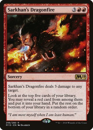 Sarkhan's Dragonfire [Core Set 2019] | North Game Den