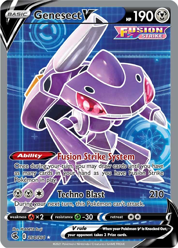 Genesect V (254/264) [Sword & Shield: Fusion Strike] | North Game Den