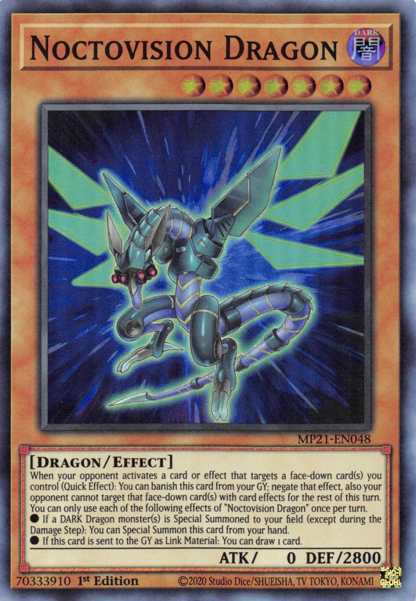 Noctovision Dragon [MP21-EN048] Super Rare | North Game Den