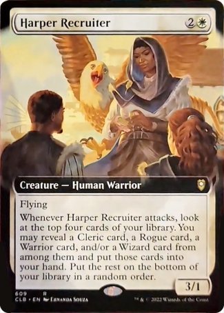 Harper Recruiter (Extended Art) [Commander Legends: Battle for Baldur's Gate] | North Game Den