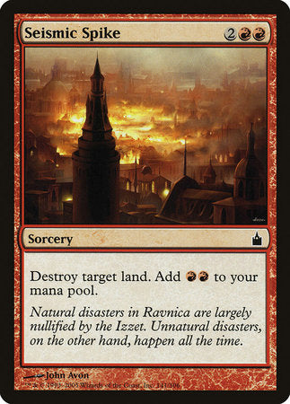 Seismic Spike [Ravnica: City of Guilds] | North Game Den