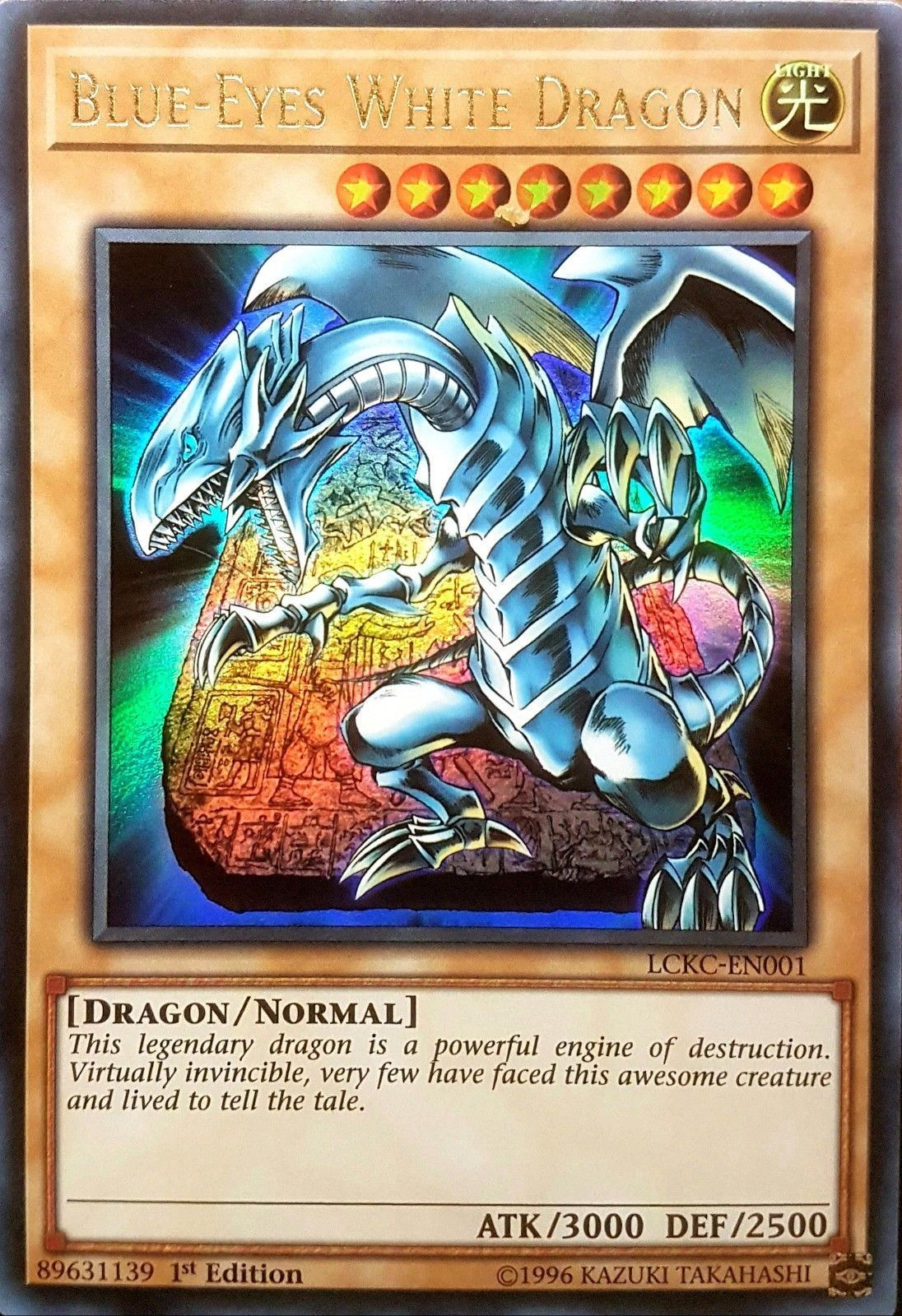 Blue-Eyes White Dragon (Version 4) [LCKC-EN001] Ultra Rare | North Game Den
